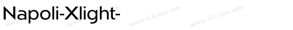 Napoli-Xlight字体转换