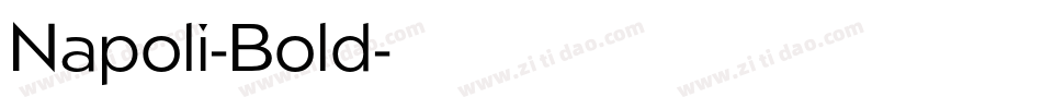 Napoli-Bold字体转换