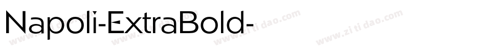 Napoli-ExtraBold字体转换