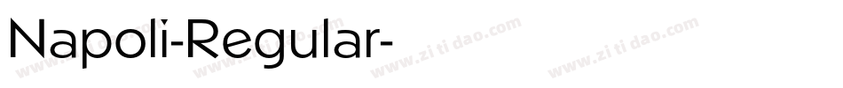 Napoli-Regular字体转换