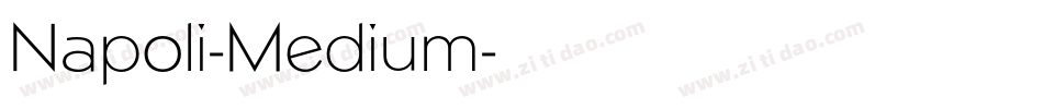 Napoli-Medium字体转换