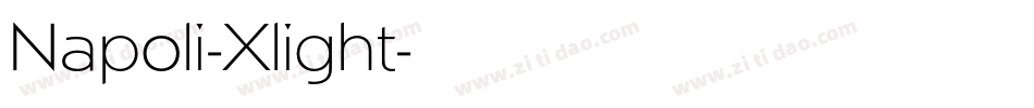 Napoli-Xlight字体转换