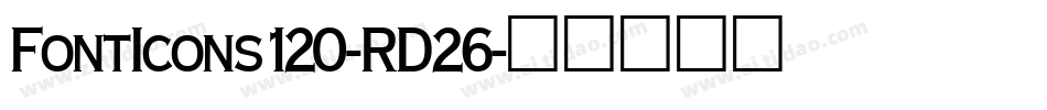 FontIcons120-RD26字体转换