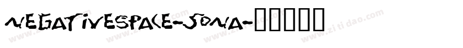 Negativespace-5Ona字体转换