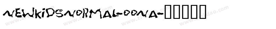 NewkidsNormal-OOnA字体转换
