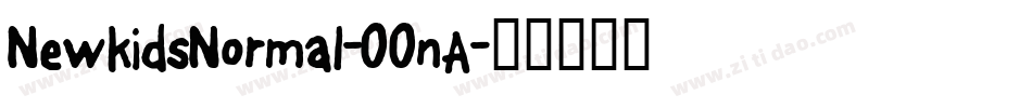NewkidsNormal-OOnA字体转换