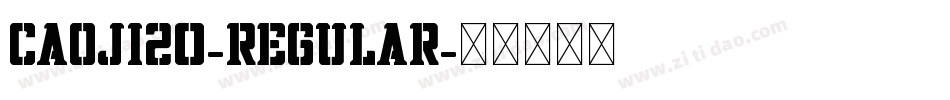Caoji20-Regular字体转换