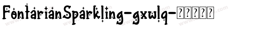 FontarianSparkling-gxwlq字体转换