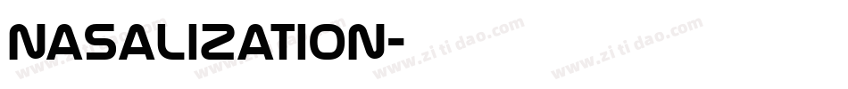Nasalization字体转换