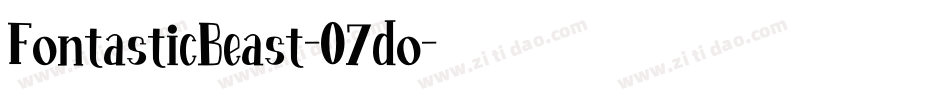 FontasticBeast-O7do字体转换