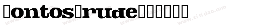 FontosCrude字体转换