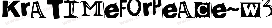 KrATimeForPeace-w362字体转换 KrATimeForPeace-w362字体转换