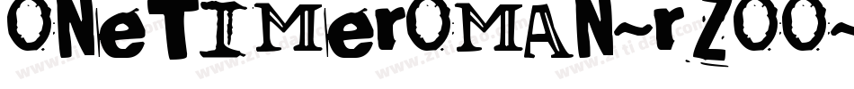 OneTimeRoman-RzOo字体转换