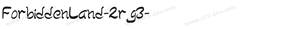 ForbiddenLand-2rg3字体转换