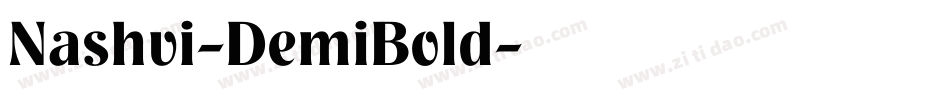 Nashvi-DemiBold字体转换