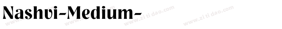Nashvi-Medium字体转换
