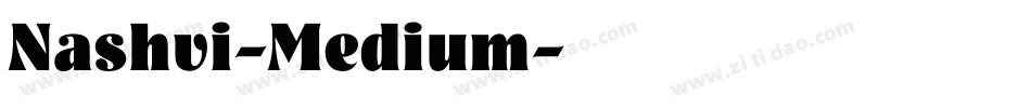 Nashvi-Medium字体转换