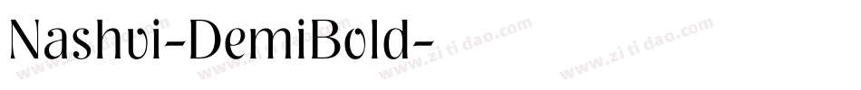 Nashvi-DemiBold字体转换
