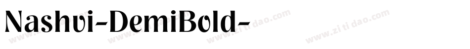 Nashvi-DemiBold字体转换
