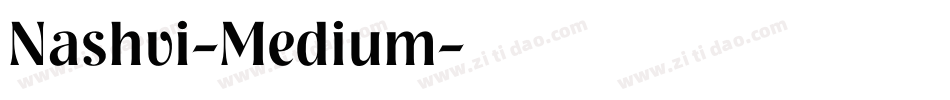 Nashvi-Medium字体转换