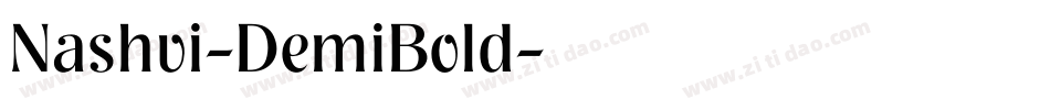 Nashvi-DemiBold字体转换