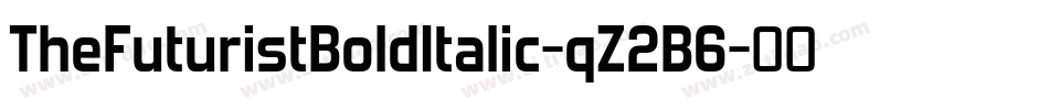 TheFuturistBoldItalic-qZ2B6字体转换