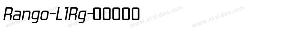 Rango-L1Rg字体转换 Rango-L1Rg字体转换