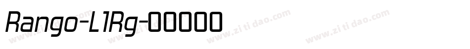 Rango-L1Rg字体转换 Rango-L1Rg字体转换