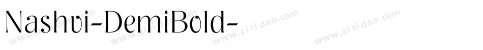 Nashvi-DemiBold字体转换