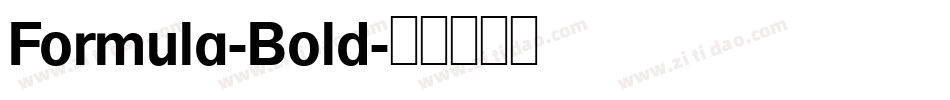 Formula-Bold字体转换