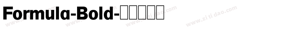 Formula-Bold字体转换