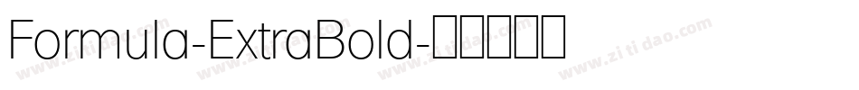 Formula-ExtraBold字体转换