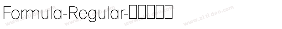 Formula-Regular字体转换