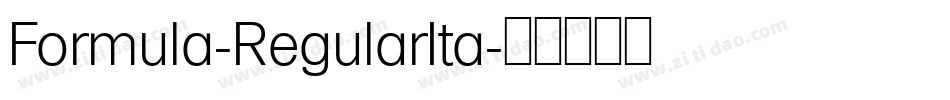 Formula-RegularIta字体转换