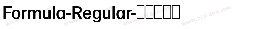 Formula-Regular字体转换