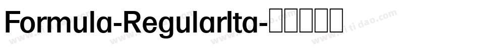 Formula-RegularIta字体转换