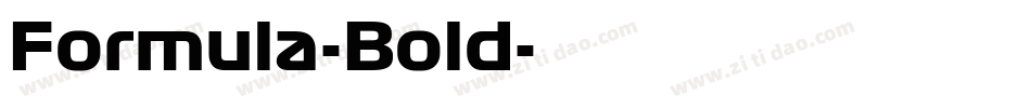 Formula-Bold字体转换