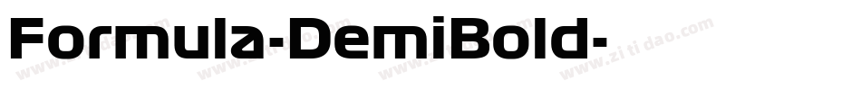 Formula-DemiBold字体转换