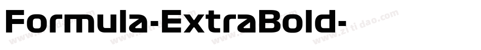 Formula-ExtraBold字体转换