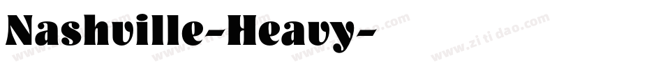 Nashville-Heavy字体转换