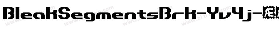 BleakSegmentsBrk-Yv4j字体转换