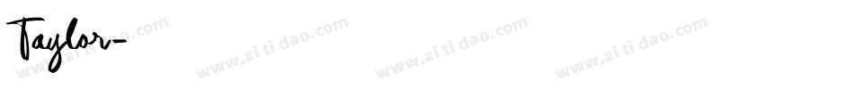 Taylor字体转换