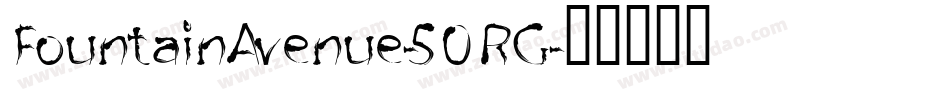 FountainAvenue-50RG字体转换