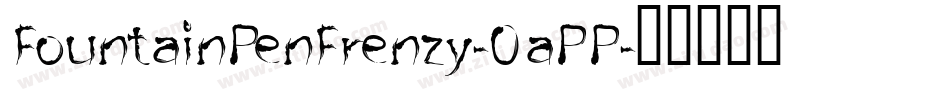 FountainPenFrenzy-0aPP字体转换