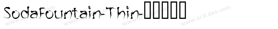 SodaFountain-Thin字体转换
