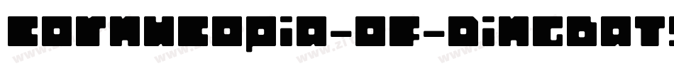 Cornucopia-of-Dingbats-Four字体转换