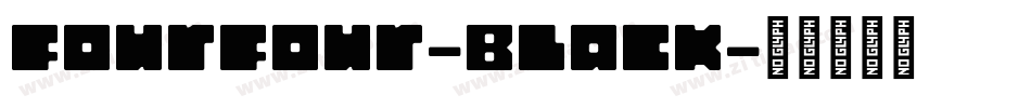 FourFour-Black字体转换