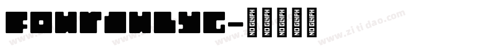 FourJulyG字体转换