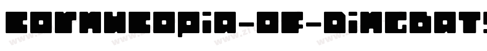 Cornucopia-of-Dingbats-Four字体转换