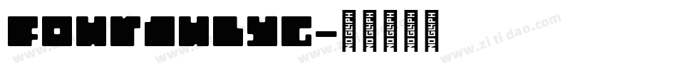 FourJulyG字体转换